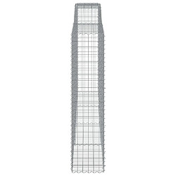 Avis vidaXL Panier de gabions arqué 400x50x200/220 cm Fer galvanisé