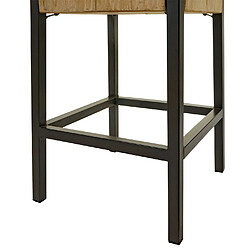 Avis Mendler Tabouret de bar HWC-L76, chaise de bar tabouret de comptoir, métal industriel bois massif certifié MVG, naturel