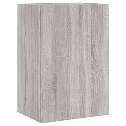 vidaXL Meuble TV mural sonoma gris 40,5x30x60 cm bois d'ingénierie