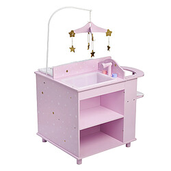 Avis Olivia'S Little World Table à langer poupon poupée Twinkle Stars Princess rangement bois jeu TD-0203AP