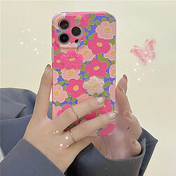 GUPBOO Étui pour iPhone12Pro Coque de téléphone à fleurs brodées en silicone de style coréen