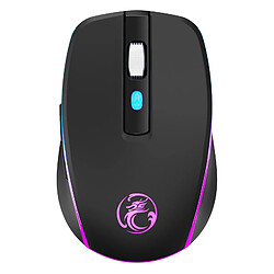 Yonis Souris Gamer Rose Silencieuse RGB Sans Fil