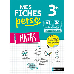 Mes fiches perso maths 3e