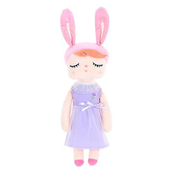 Universal 43 cm Jouet en peluche de sommeil, oreilles roses, portant une robe en velours doux en velours pour enfants ï¼ˆpurple)