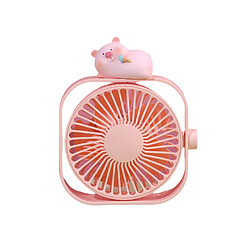 Mini Ventilateur Portable Vent Fort Ventilateur de Refroidissement USB de Bureau de Dessin Animé Mignon à 3 Vitesses pour Chambre d'enfants