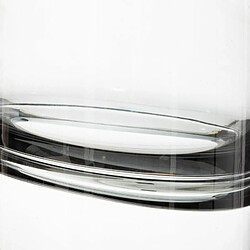 Vase Design Bouteille en Verre Line 30cm Gris