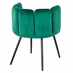 Paris Prix Lot de 2 Chaises Design Velours Agal 75cm Vert pas cher