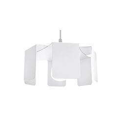 Luminaire Center Plafonnier Tulip Acier blanc 1 ampoule 110cm