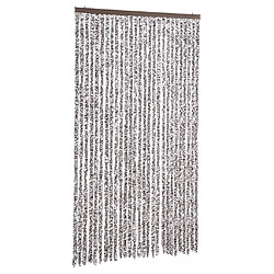 vidaXL Moustiquaire marron et beige 118x220 cm chenille