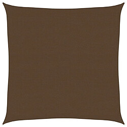 vidaXL Voile d'ombrage 160 g/m² Marron 4x4 m PEHD