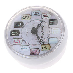 Avis Horloge murale de douche imperméable avec ventouse blanche