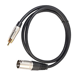 5pcs Patch Micro Câble Audio Plaqué RCA Mâle Vers XLR Mâle Microphone Cordon Serpent pas cher