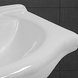 ML DESIGN MODERN LIVING céramique lavabo blanc, brillant lavabo à poser 675x215x515mm pas cher