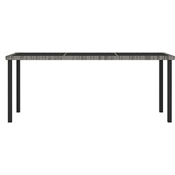 Acheter Salle à manger de jardin 9 pcs,Table et chaise à dîner Résine tressée Gris -MN12262