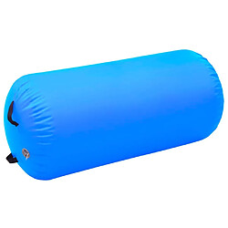 vidaXL Rouleau gonflable de gymnastique avec pompe 120x75 cm PVC Bleu