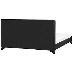 Acheter Beliani Lit double 180x200 cm en tissu noir AMBASSADOR