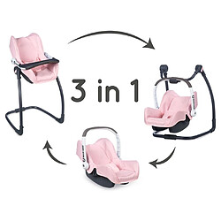 Avis Smoby Siège auto et chaise pour poupées 3 en 1 Maxi-Cosi Rose clair