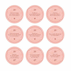 Paris Prix Jeu de 30 Questions EVJF 8cm Rose