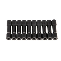 10x M3 Entretoise colonne entretoise en aluminium pour drone quadricoptère rc noir