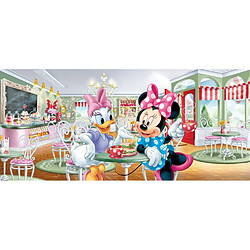 AG ART Poster géant Minnie & Daisy au salon de thé Disney intisse 202X90 CM