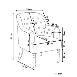 Avis Beliani Fauteuil MANDAL Tissu Rose