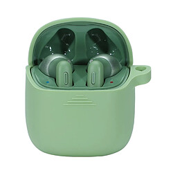 Coque en silicone rigide avec boucle anti-perte vert matcha pour votre JBL TUNE220TWS