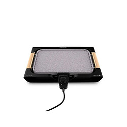 Cecotec plancha gril électrique 2 en 1 marron noir