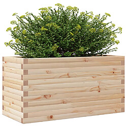 Avis vidaXL Jardinière 90x40x46 cm bois de pin massif