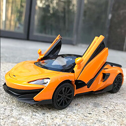 Universal 1: 32 Modèle de voiture de sport Jouet en alliage Simulation Acoustique et Lumière Retraite Supercar Jouet Art & 124 ; Voiture de jouet moulée sous pression(Jaune)