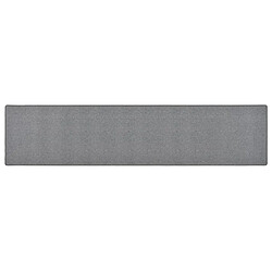 vidaXL Tapis de couloir Gris foncé 50x250 cm