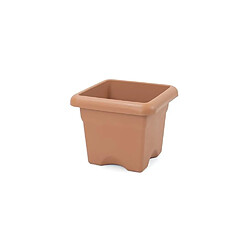 PLASTIKEN Pot a fleurs carré Ø 33 cm - Terracotta