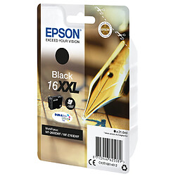 Epson cartouche noire 16XXL WF2660DWF 16XXL cartouche dencre noir tres haute capacite 1.000 pages 1-pack blister avec alarme