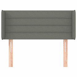 Avis Maison Chic Tête de lit scandinave avec oreilles,meuble de chambre Gris foncé 83x16x78/88 cm Tissu -MN30902