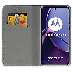 Avis Htdmobiles Housse pour Motorola Moto G84 5G - etui coque pochette portefeuille + verre trempe - BLEU MAGNET