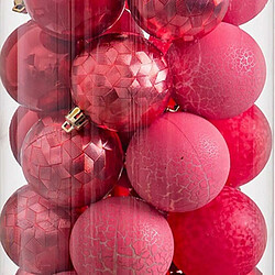 Avis BigBuy Christmas Boules de Noël Rouge 5 x 5 x 5 cm (40 Unités)