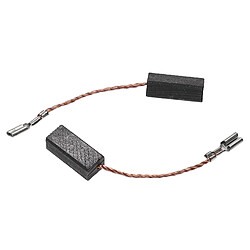 vhbw 2x Balais de charbon pour moteur 6 x 8 x 18mm compatible avec Black & Decker P8016C Typ 2, P8020, P8021A Typ 1 outil électrique