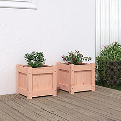 Maison Chic Lot de 2 Jardinières,Bac à fleurs - pot de fleur bois massif douglas -GKD79250