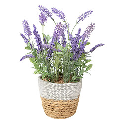 Plante décorative Romimex Plastique Fibre Lavande 15 x 38 x 15 cm