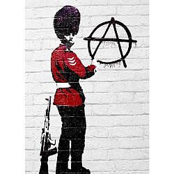 EPIKASA Impression sur Toile Banksy Soldat Anarchiste