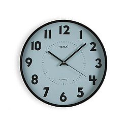 Horloge Murale Versa Bleu Plastique 4 x 30 x 30 cm