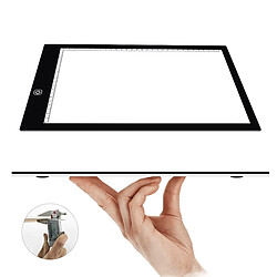 Acheter Wewoo Tablette graphique A4, format 5W, 5V, LED, trois niveaux de luminosité, planches copie en acrylique dimmable pour dessin croquis Anime, bloc-notes avec câble et prise USB, taille: 240x360x5mm