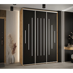 Abiks Meble Armoire Davos 12 À Portes Coulissantes 235,2/170/45 3 Portes