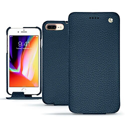 Housse cuir Apple iPhone 8 Plus - Rabat vertical - Indigo ( Pantone #1f4565 ) - NOREVE