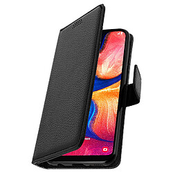 Avizar Housse Samsung Galaxy A20e Etui Folio Touch Support Vidéo noir