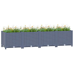 Maison Chic Jardinière,Lit surélevé - Bac à fleurs - pot de fleur 160x40x38 cm Polypropylène -GKD97043