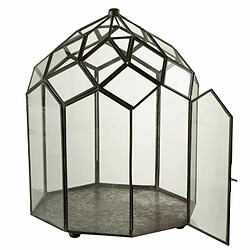 Paris Prix Terrarium en Verre Vintage Brisla 38cm Noir