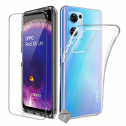 Htdmobiles Coque silicone gel fine pour Oppo Reno 7 5G / Find X5 Lite + film ecran - TPU TRANSPARENT