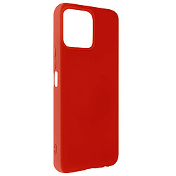 Avizar Coque Honor X8 Silicone Semi-rigide Soft-touch Fine Rouge