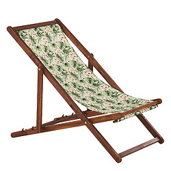 Acheter Beliani Chaise longue Bois Marron foncé ANZIO