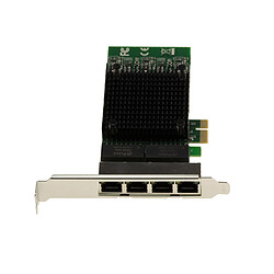 Avis Kalea-Informatique Carte réseau PCIe 4 Ports RJ45 Quad LAN GIGABIT ETHERNET 10 100 1000 CHIPSET INTEL 82571